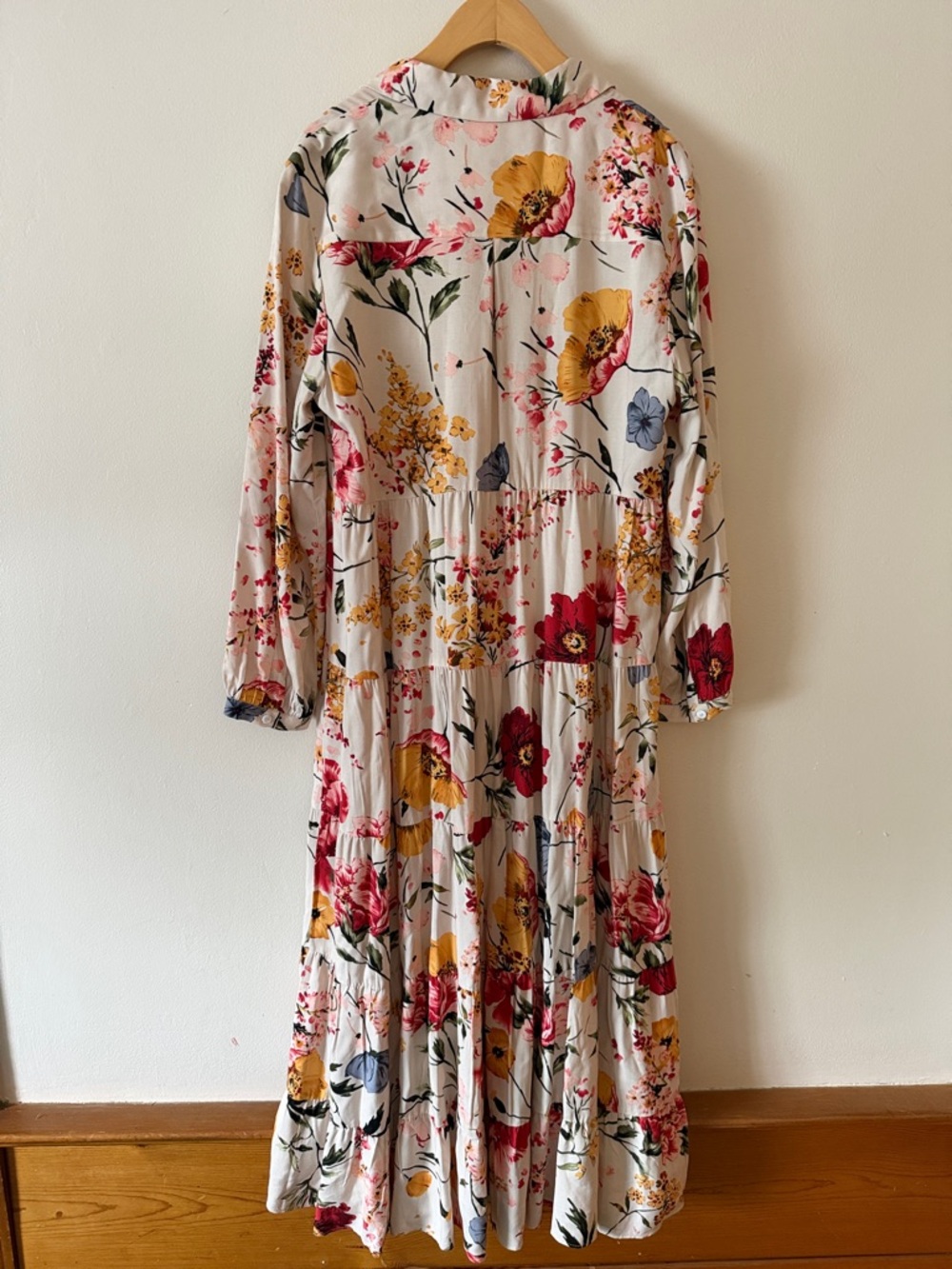 Philosophy Floral Button Down Midi Dress Size 6 - Picture 6 of 7